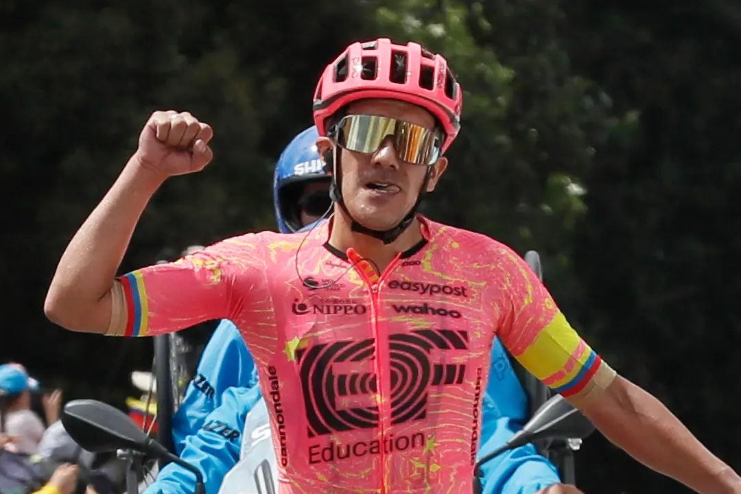 Fotograf&iacute;a de archivo del ciclista ecuatoriano Richard Carapaz, campe&oacute;n ol&iacute;mpico de ruta. EFE Carlos Ortega