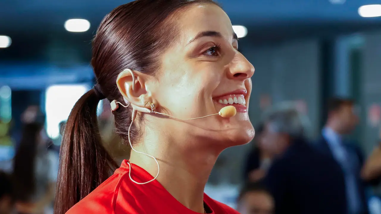 La jugadora de b&aacute;dminton Carolina Mar&iacute;n en foto de archivo de Luc&iacute;a Go&ntilde;i. EFE
